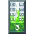 Issendorff 30228 LCN-GTS12B black with 12 keys glass keypad