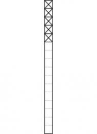 Siedle KSF 616-5 W communication pedestal freestanding in white