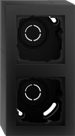 Gira 106209 2f+frame E2 sw with surface-mounted housing