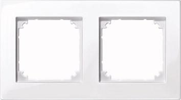 MERTEN 515225 frame 2-way active white glossy