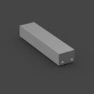 RZB 982575.010 L 185 W 42 H 30 alu ceiling canopy