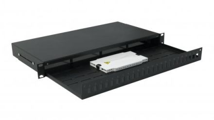 Televes UFB24SC 19 inch 1U 24 SC with storage compartment front panel