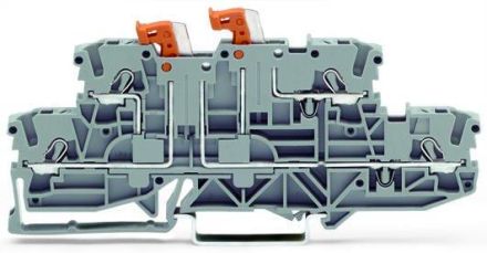 Wago 2002-2951 TOPJOB 2.5 (4) mm L/L grey double-deck terminal