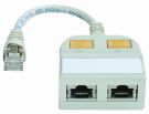 Telegärtner J00029A0011 Cat.5E ISDN TR/ISDN TR (4-5,3-6/4-5,3-6) T-Adapter S