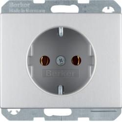Berker 47157003 socket SCHUKO aluminum Berker K.5