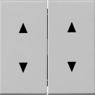 Gira 1150015 2f arrow symbols Sys 55 grey rocker