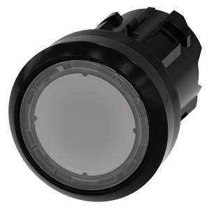 Siemens 3SU1001-0AB70-0AA0 push button illuminated 22mm round clear
