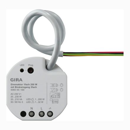 GIRA 506500 KNX flush-mounted dimmer actuator for Gira One | 1-way