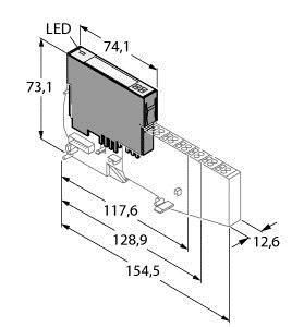 Turck 6827212 BL20-4DI-NAMUR electronic module