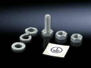 RITTAL 2559000 Fastening material for earthing strap M8, pack of 10.