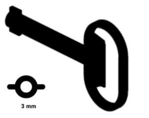 Hager FZ459 univers replacement key