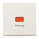 Busch-Jaeger 2102 H-32 rocker switch, with print 'Heating' white