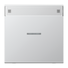 Jung AL2990NAKO5 rocker switch 1-way with light guide, with label field, LS series, aluminium