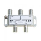 WISI DM-04B 4-way BK distributor, 7.5dB
