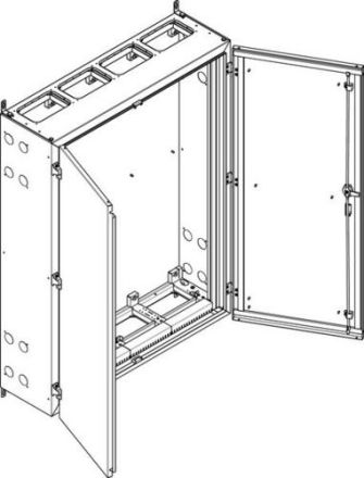 ABN earthed IP55 1090x1440x340mm wall enclosure (NT49E)
