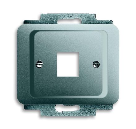 Busch-Jaeger 2561-266 central plate, with support ring titanium