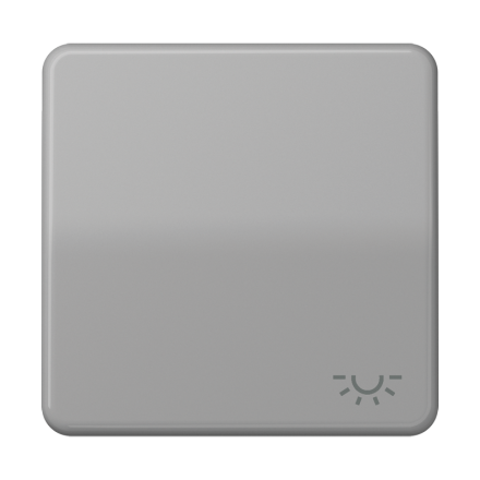 Jung CD590LGR rocker switch 1-way, symbol light, Duroplast, CD series, grey