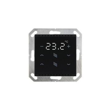Elsner Cala KNX T 202 Sunblind black RAL9005 room temperature controller