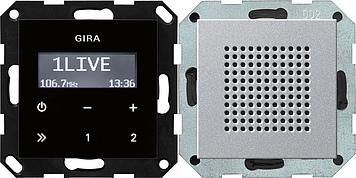 Gira 228026 flush-mounted radio RDS System 55 color aluminum