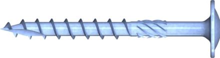 Reisser R09292S121-0801009-1 HBS flat head wood construction screw, TX 40, partial thread, ETA, 8.0 x 100, steel, galvanized, blue, 1x sliding, pack of 50