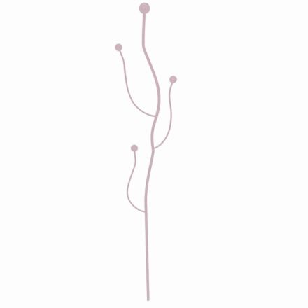 Siena Garden 1504320-PI T&T orchid stick, color: pink wavy, with balls on the tips