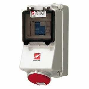 Mennekes 7312 wall socket 16A 5-pin 6h 400V IP44