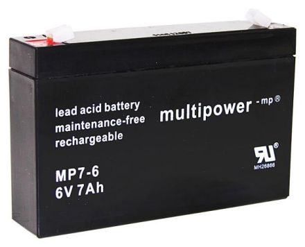 Hückmann 117697 MBL6/7.0Ah Multipower lead battery
