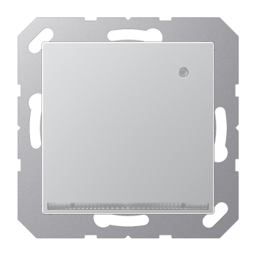 Jung A1539-OALLNW LED orientation light with integrated brightness sensor, thermoplastic painted, series A, aluminum