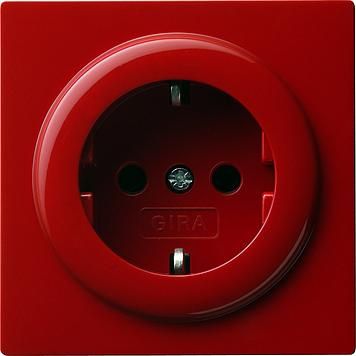 Gira 018843 SCHUKO socket S-Color Red