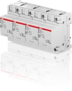 ABB Stotz-Kontakt OVR T1-T2 4L 12.5-440s P QS, OVR T1-T2 4L 12.5-440s P QS SPD combi T1+2 12.5kA per pole, TNS 4P, 2CTB815710R5200