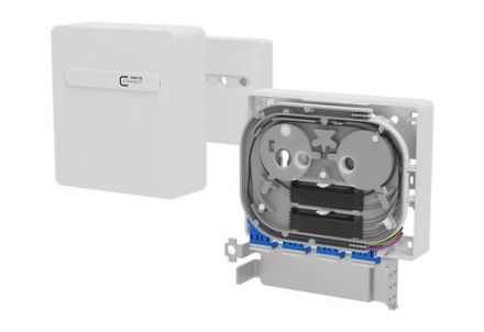 METZ CONNECT 1501597R04HC OpDAT APL 4xLC-D UPC OS2 8 Pigtails Data Connection Box