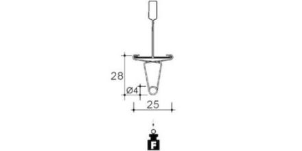 Niedax LH-2515 EKLIPS acoustic construction fastening