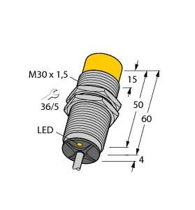 Turck 1646120 NI20U-M30-AN6X Inductive Sensor