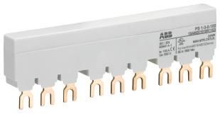 ABB Stotz-Kontakt PS1-3-0-100, 3-phase busbar for 3 MS116 / MS132, Ie=100A, 1SAM201916R1103