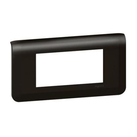 Legrand 079054L Mosaic 4-mod.horizontal sw frame, black