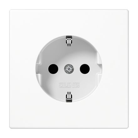 Jung SPLS1520WW SCHUKO socket, 16 A 250 V ~, Duroplast antimicrobial, LS series, alpine white