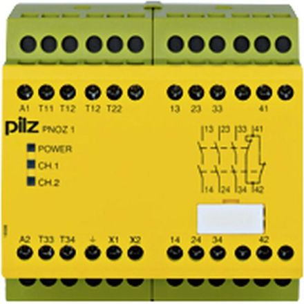 Pilz 775630 PNOZ 1 110-120VAC emergency stop relay