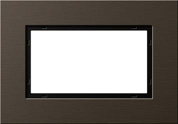 Gira 1001127 cover frame 1.5-way Gira Esprit aluminum brown