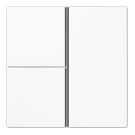 JUNG LS403TSAWW button set F40 series LS | 3-way | alpine white