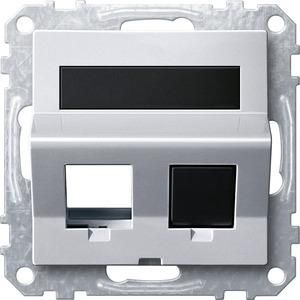 MERTEN MEG4568-0460 angled outlet 2-way aluminum