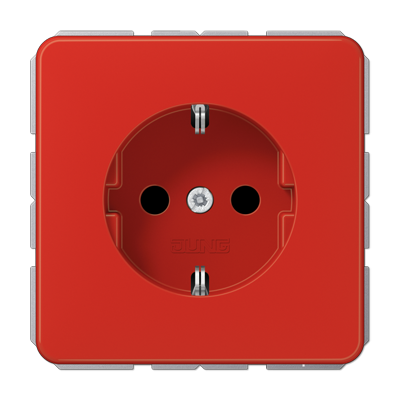 Jung CD1520BFRT SCHUKO socket, 16 A 250 V ~, thermoplastic, CD series, red