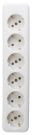 Kopp 129401009 6-way power strip without power cable, arctic