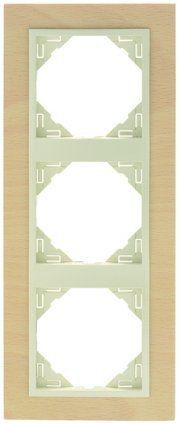 EFAPEL TRIPLE FRAME MAHOGANY/GRAY