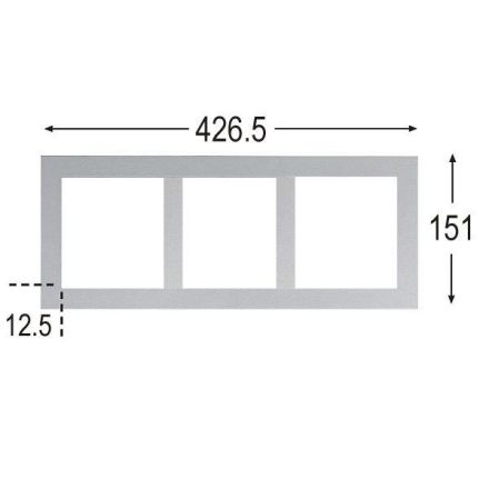 LTS SCER 1.300 SILVER Scene 1 recessed frame 3-flame ( 628587 )