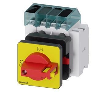 Siemens 3LD3050-1TL13 switch disconnector 3LD3 Iu=16A 3pol+N 7.5kW red/yellow 1Ö+1S