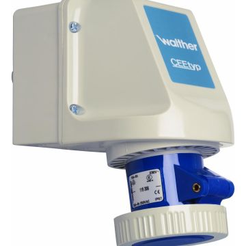 Walther 119306 16A 3P 230V 6h IP67 wall socket