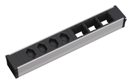 Bachmann 912.018 power strip 7f black CONI 0.1m IP20
