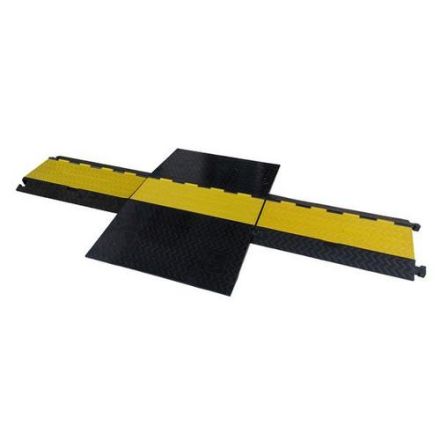 Walther 39870054 LxWxH: 800x1150x45 mm black/yellow cable bridge