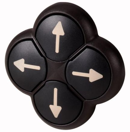 Eaton M22S-DI4-S-X7 push button 4-way, black arrows, locked, 286339