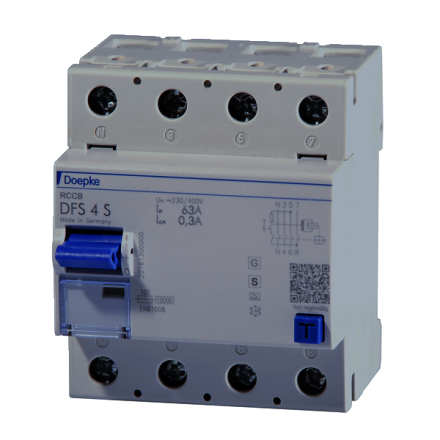 Doepke 09146905 DFS4 063-4/0.30-AS 4-pole 63/0.3A residual current device